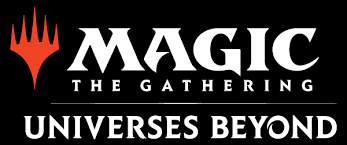 An image of the Magic the Gathering: Universes Beyond Logo, linking to a gallery.