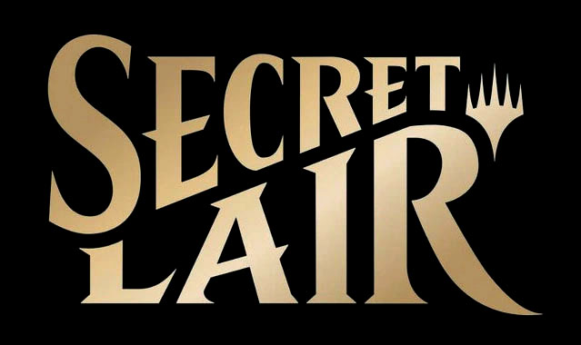An image of the Magic the Gathering Secret Lair Logo, linking to a gallery.